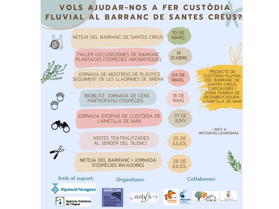 Calendari d’activitats de voluntariat i ciència ciutadana 2024